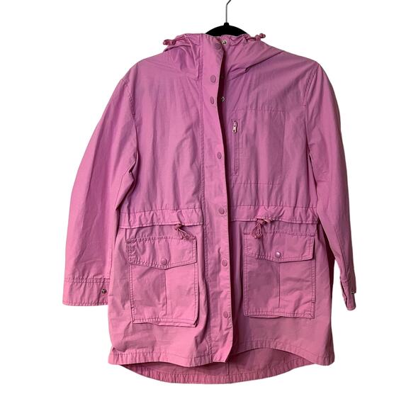 J.Crew Mercantile Pink Perfect Rain Jacket Size SP - Picture 1 of 8